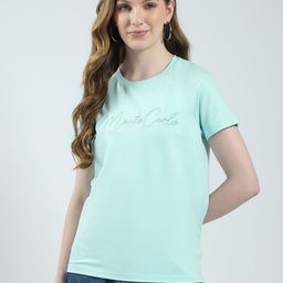 Monte Carlo Brand Logo Embroidered T-shirt-image-100