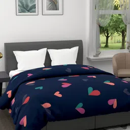 KOPA Blue Abstract AC Room 120 GSM Double Bed Quilt-image-6