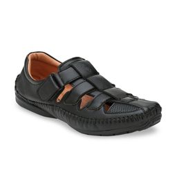 Fashion Victim Men Black Shoe-Style Sandals-image-73