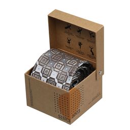 Tossido Brown & Beige Printed Broad Tie-picture-17