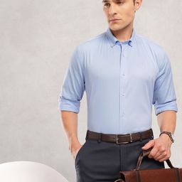 Nautica Pure Cotton Slim Fit Opaque Formal Shirt-picture-14