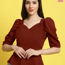 Metronaut Pack Of 2 Sweetheart Neck Crop Top-image-58
