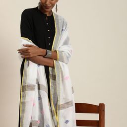 Taavi Woven Design Handloom Sustainable Dupatta-3