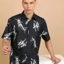 HIGHLANDER Graphic Printed Casual Oversized Shirt-image-69