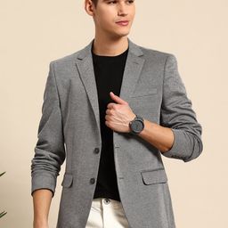 Mast & Harbour Self-Design Single-Breasted Blazer-image-14