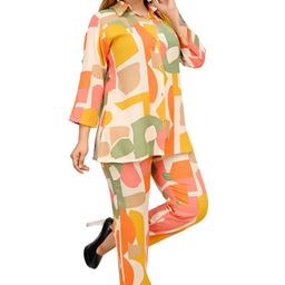 BAESD Printed Pure Cotton Shirt & Palazzos Co-Ords-picture-36