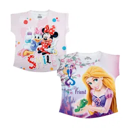Disney by Wear Your Mind Pink Printed Top-14