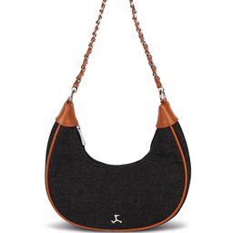 Mochi Women Textured Half Moon Tasselled Hobo Bag-image-54