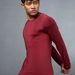 CULT Men Moisture Wicking Solid Round Neck Slim Fit T-shirt-image-91