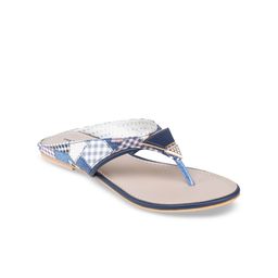 Shezone Women Blue Printed Open Toe Flats-image-62