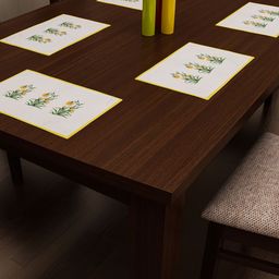 SEJ by Nisha Gupta Set of 6 Printed Table Placemats-4
