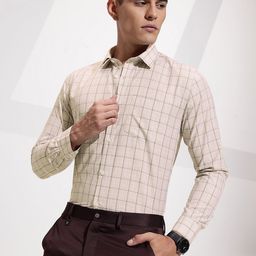 INVICTUS Men Premium Slim Fit Checked Formal Shirt-picture-10