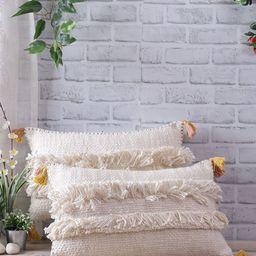 eyda Cream Set of 2 Rectangle Cushion Covers-44