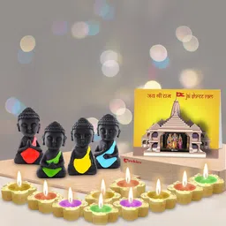 Archies Multicolour Diwali Showpiece Gift Set-image-60