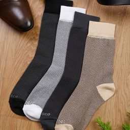 MUTAQINOTI Men Pack Of 4 Calf-Length Socks-image-10