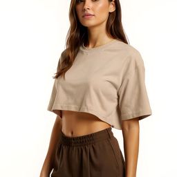 glitchez Drop-Shoulder Sleeves Crop T-shirt-image-60