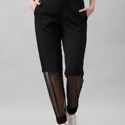 Athena Women Black Loose Fit Joggers-image-35