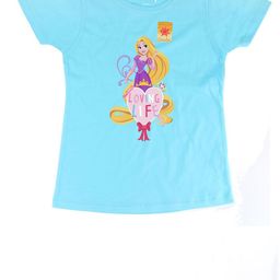 Disney by Wear Your Mind Blue Rapunzel Printed Regular Top-image-98