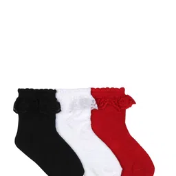 Supersox Kids Pack of 3 Assorted Ankle-Length Socks-image-33