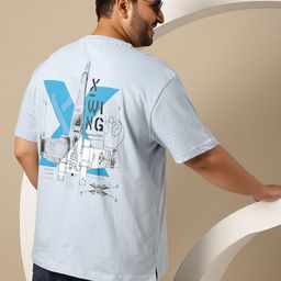 Sztori Plus Size Printed Pure Cotton Drop-Shoulder Sleeves T-shirt-image-36
