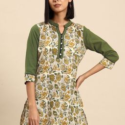 all about you Floral Printed Pure Cotton Kurti-picture-33