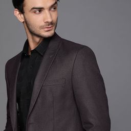 Louis Philippe Men Single Breasted Slim Fit Formal Blazer-picture-48