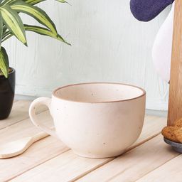 MIAH Decor Off-White Ceramic Jumbo Mug-45