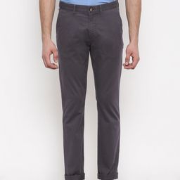 U.S. Polo Assn. Men Grey Slim Fit Chinos-image-55