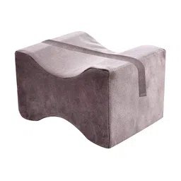 Kuber Industries Unisex Grey Memory Foam Orthopedic Knee Support Leg Rest Pillow-31