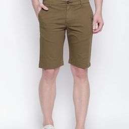 Basics Men Brown Solid Regular Fit Regular Shorts-image-97