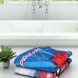 Marvel Kids Set Of 2 Printed 350 GSM Bath Towels-52