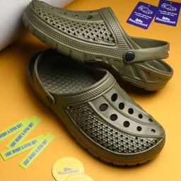 KRAASA Men Self-Design Rubber Clogs-picture-10