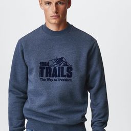 MANGO MAN Embossed Print Sweatshirt-image-74