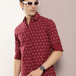 DILLINGER Men Classic Printed Casual Shirt-image-55