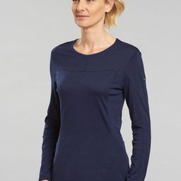 FORCLAZ By Decathlon Women Navy Blue Solid Round Neck T-shirt-image-27