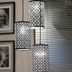 THE LIGHT STORE Black Self Design Pendant Cluster Lights-22