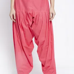 GRACIT Women Pink Solid Loose-Fit Salwar-image-18