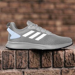 ADIDAS Men Grey Woven Design Harquin Running Shoes-18