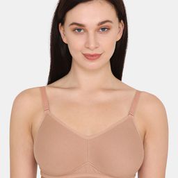 Zivame Beige Solid Non-Wired Non Padded T-shirt Bra ZI10TBCORE0NUDE-image-21