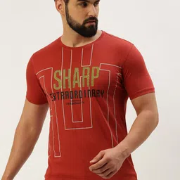 SHOWOFF Typography Printed Slim Fit T-shirt-image-97