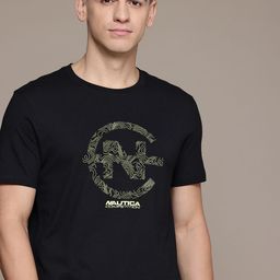 Nautica Typography Print Pure Cotton T-shirt-image-48