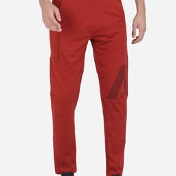 ANTHEM Men Red Solid Slim-Fit Cotton Track Pants-image-114