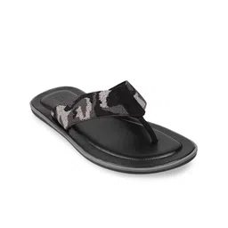 Metro Men Black & Grey Comfort Sandals-image-45