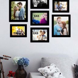 Art Street Set of 7  Black Wall Photo Frames-16