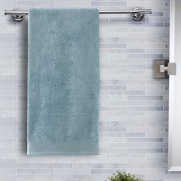 MASPAR Unisex Blue Solid 550 GSM Medium Bath Towel-51