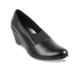 WALKWAY by Metro Women Black Solid Platform Heels-55