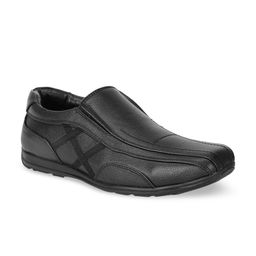 Bata Men Black Slip-On Sneakers-30