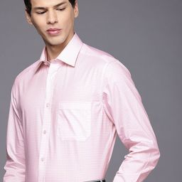Louis Philippe Pure Cotton Classic Fit Geometric Printed Formal Shirt-picture-0