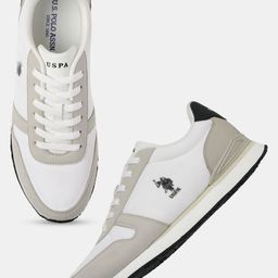 U.S. Polo Assn. Men Colourblocked PU Sneakers-image-53