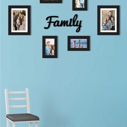 Art Street Set Of 6 Black Solid Individual Wall Photo Frames-15